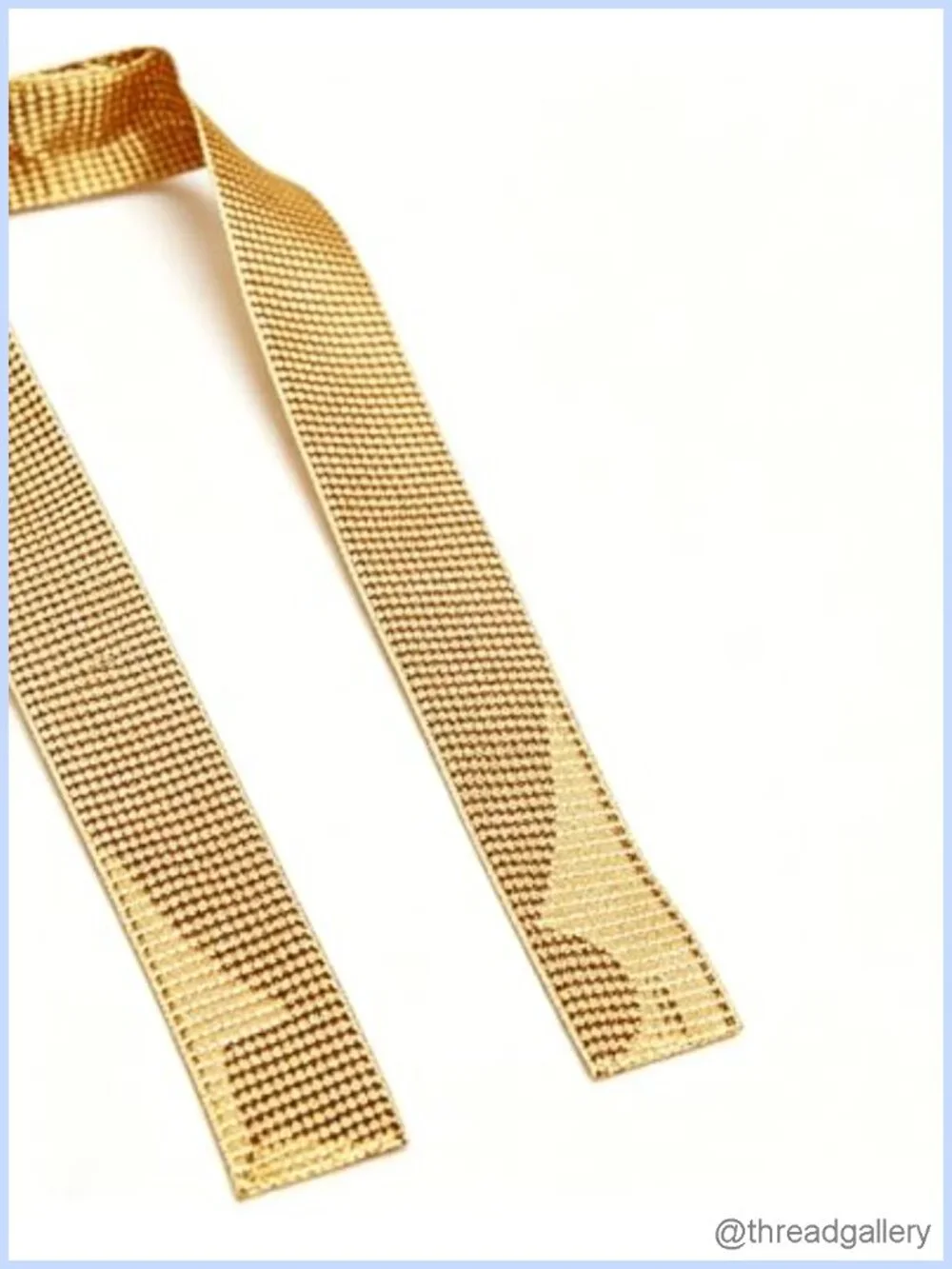 Women Sequin Mesh Scarf Necklace - Long Glitter Thin Neck Tie for Party